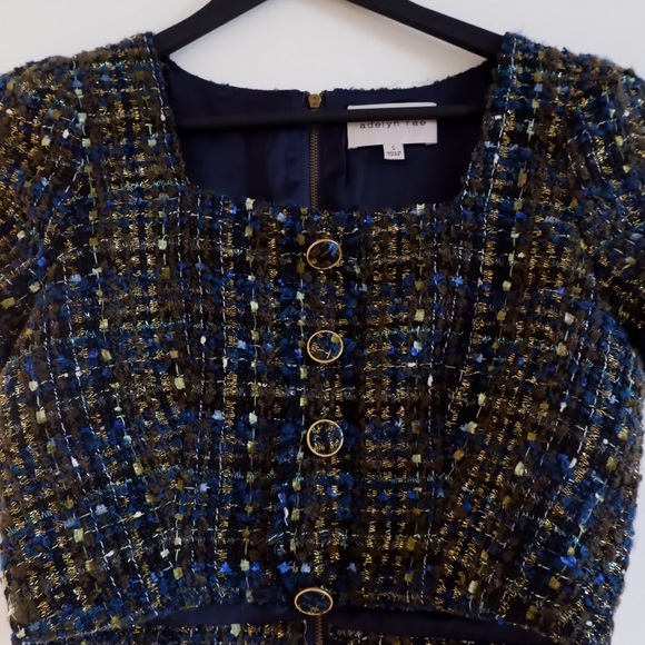 SOLD- ADELYN RAE Lauren Tweed Crop Top - Picture 5 of 8